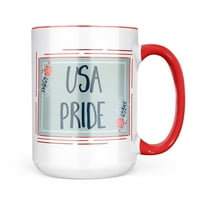 Božićni kolačić TIN USA Pride Četvrti srpanj ruže i zvijezde Poklon poklon za ljubitelje čaja za kafu