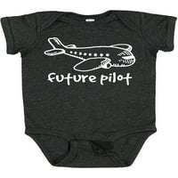 Inktastični pilot pilot avion doodle ravni poklon baby boy ili baby girl bodysuit