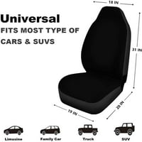 Set autos sedišta za sjedalo Boja tračeva grafikona Universal Auto prednja sjedala Zaštitni za auto,