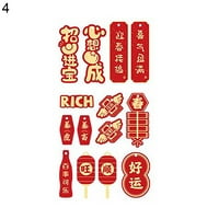 Turistički kineski ukrasi kineski privjesak sa žicama Crveni viseći ukrasi Sretni karakter privjesci za proljetni festival Početna Ured ureda u uredu