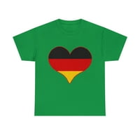 Ljubav Njemačka zastava unise grafička majica