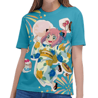 Japanska anime špijunska porodica Anya Forger Summer Modna majica kratki rukav Cartoon Casual Top Dječja