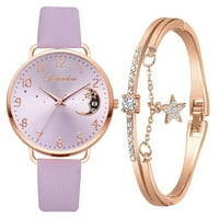 Mortilo 3SET Kvarcni ženski minimalistički elegantni sat modni sat sa poklon za biranje poklona