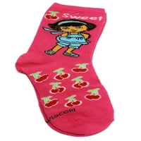Dora The Explorer Hot Pink trešnje uzorak Dječje čarape za gledanje