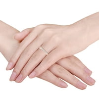 Carat 14K ruža zlatna princeza rezana laboratorija uzgojeni dijamantni bridalni vjenčani prsten za žene