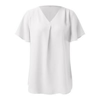 Ljetne košulje za žene Nova elegantna književna i umjetnička retro tiska Ležerne pamučne majice Top