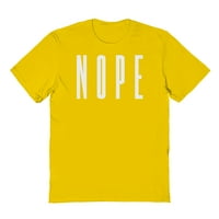 Nope humor grafička mornarica Muška pamučna majica