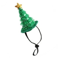 Božićno drvsko drvo šešir zeleni stablo ljubimca za ljubimce za mačju pse šešir za šešir