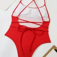 Ženski kupaći kostim Tanki Ženski jedno-konzervativni kupaći kostimi s tankim kostimima sa visokim čvrstim strukima