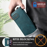 Dteck za novčanik Google Pixel Pro CASE sa držačem za blokiranje kreditnih kartica RFID, premium PU