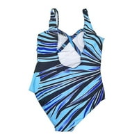 Ženski plivački podstavljeni kupaći kostim Monokini Push Up Bikini setovi hladne kratke hlače za teen dječake teal odijelo