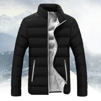 Patlollav Muška zimska jakna plus veličina topla tanka fit debeli kaput za mjehuriće casual gornja odjeća
