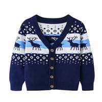 Dječaci Djevojke Ispiši džemper Dukseri Theddler Božićni crtani topli pleteni džemper s dugim rukavima