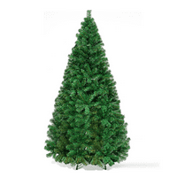 6FT božićno drvce, borovsko šarke umjetno stablo sa vrhovima za punine sa čvrstim metalnim štandom za