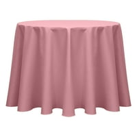 Ultimate tekstilni pamuk Twill okrugli stolnjak - za restoran i ugostiteljstvo, hotel ili kućna blagovaonica, prašnjava ruža ružičasta