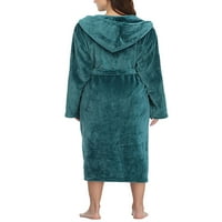 Avamo Wemens Soft Fleece ogrtač s kapuljačom toplih laganih ogrtača parovi pidžama