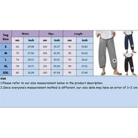 CatAlem ženske plus veličine Hlače Ležerne prilike obrezirane hlače za žene uredske kapri hlače haljine