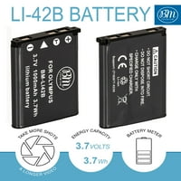 Premium LI-42B baterije i punjač Dual Bay za Olympus TOUGH 3000, TG-310, TG-320, VR310, VR320, VR330, Stylus 7010, 7020, 7030, kamere