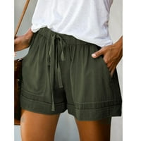Labavo pamučne kratke hlače sa džepom za žensko čišćenje ljetnih pantalona modna učvršćen na prodaju