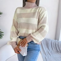 Entyinea Želje Jesen Zimski džemperi Zimski pulover Dukseri okrugli vrat Print Slim Fit pleteni odjeća