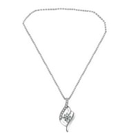 Ogrlica od srca Srebrni privjesak na ženskoj ogrlici Srebrna ogrlica za ogrlice poklon ženi ogrlica