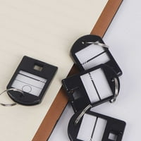 Linyer kofer prtljaga ID držač prtljage Oznake za prtljagu Ključni prsten naljepnica Privjesak viseći lančani pribor za školsku kancelarijsku trgovinu crno