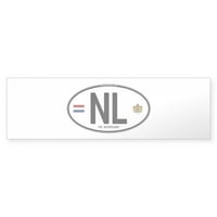 Cafepress - NL Oval - 10 X3 Naljepnica od branika za pravokutnik