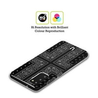 Dizajni za glavu Classic Paisley Bandana Cross Black Soft Gel Case kompatibilan sa Samsung Galaxy S