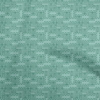 Onuone pamuk poplin tamne tealne zelene tkanine Geometrijski šivanje zanata projekata Tkanini otisci