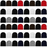 Veleprodaja zimske beske hat unise Bulk lobanja pletena skijaška kapa za hladno vrijeme - različita boja 1