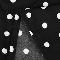 Haljina za ženske partijske klupske noći okrugli vrat labav dugi rukav točkice gležnjače, ljuljačka