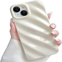 Kompatibilan sa iPhone Pro MA telefonom Luksuzan 3D vodeni oblikovani uzorak za zaštitu objektiva za kameru SOFTO otporna na mekani TPU futrola za žene djevojke slim futrola za telefon