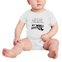 Još ne mogu hodati, ali već volite Maryland Funny Baby BodySuits 3- mjeseci