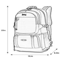 Ženski ruksak za planinarenje Multi džepovi Putni ruksaci Veliki kapacitet najlon daypack višenamjenski