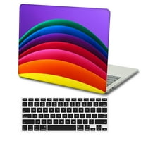 Kaishek samo za MacBook Pro 13 Slučaj - rel. Model A2338 A2289 A2251 A2159 A1989 A1706 A1708, plastična tvrda školjka + crna poklopac tastature, šareni B 1042