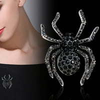 Moderan kreativni broo Halloween Vintage Spider Broo, ukrasni dijamantski fleksibilni rub