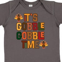 Inktastična zahvalnosti Gobble Time Turkey Poklon Baby Boy ili Baby Girl Bodysuit