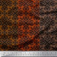 Soimoi pamučna poplin tkanina pruga i marokanska damaska ​​otisak šivaći šipka tkanine