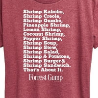 Forrest Gump - Bubbas Lista škampi - Grafička majica kratkih rukava s kratkim rukavima
