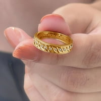 Ženski dizajner 0. CT Diamond Band prsten u zlatu, april Birtystone Nakit, fini nakit Diamond, 14k žuto
