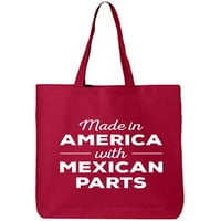 Napravljeno u Americi sa meksičkim dijelovima pamučna platna torba