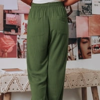 Žene nacrtavajuće hlače, ležerne konusne pantalone za vuču labave noge elastične manžete sa džepovima za trening joge planinarenje crna, zelena, marelica, vino crveno, plavo, menta zelena