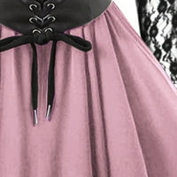 Seljačka bajka Renesansna haljina za žene Srednjovjekovna haljina dugih rukava Halloween Maxi Ball haljina