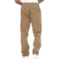 Muške teretne hlače Ravne mozga planinarenja na otvorenom ribolovnim putničkim hlačama casual pantalone sa više džepovima