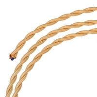 Uxcell Twisted krpa natkrivena žičana jezgra 18AWG 10m 32,8ft, električni kabl, lanena