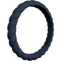 Prstenovi za prstenje u pletenicama silikonski prsten - ponoć plava - 4