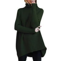 Durtebeua Tunic Turtleneck džemperi za žene dugih rukava kabela pletene džempere