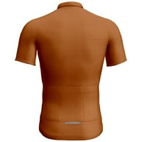 TOSMY muške majice udobne čvrste boje modni trend uteže u obliku muške ljetne biciklističke odijele