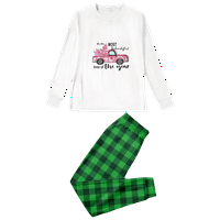 Pajama za pse za male pse Classic Porodična spavaća odjeća Obiteljski božićni pidžami postavljen za