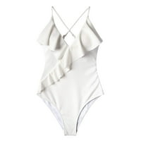 Royallovewomen seksi modni čvrsti obojili rubnje jedno - kupaći kostim s kupaćim kupaćim kupaćim kostima
